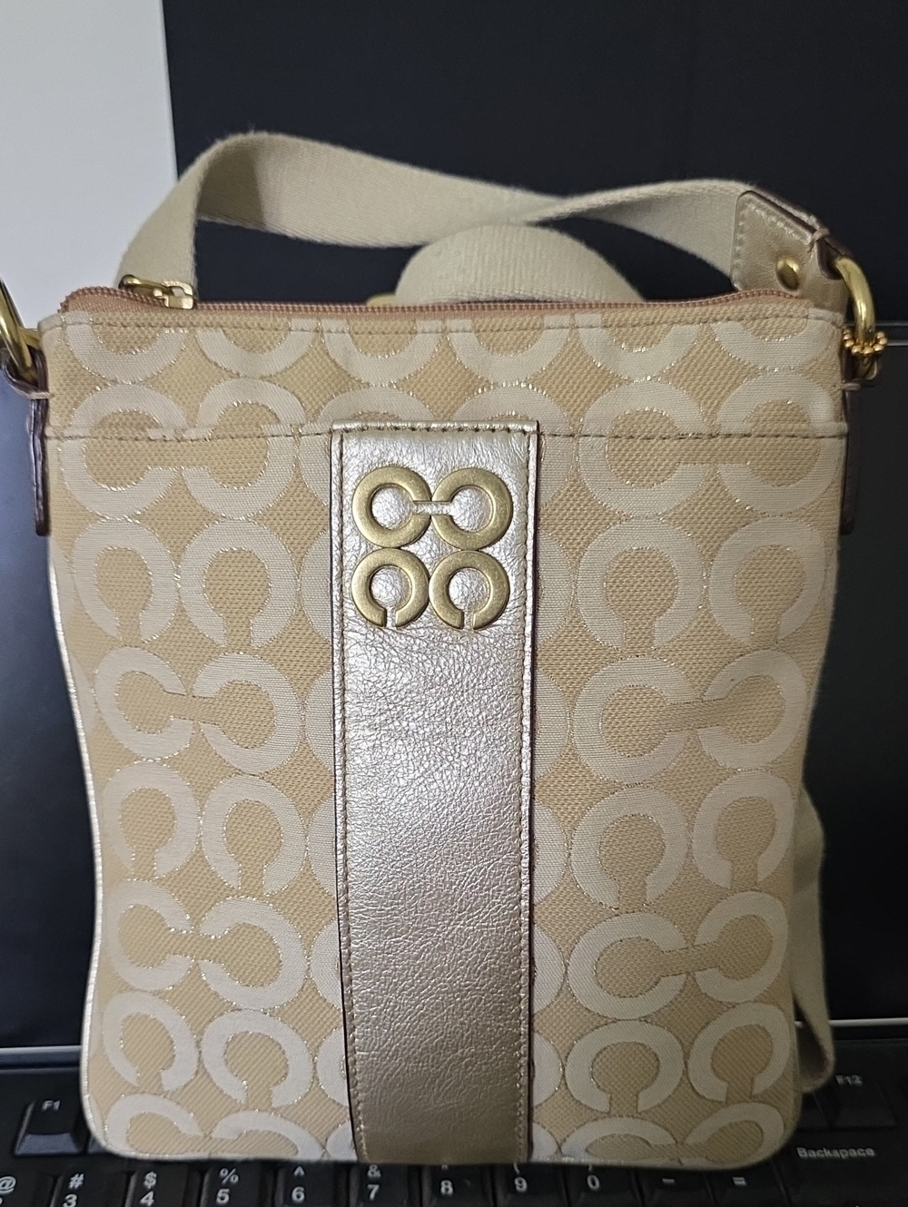 Coach Julia Vintage Signature Op Art Swing Pack Crosdbody Bag Nwt A1120-45536 - Picture 5 of 8